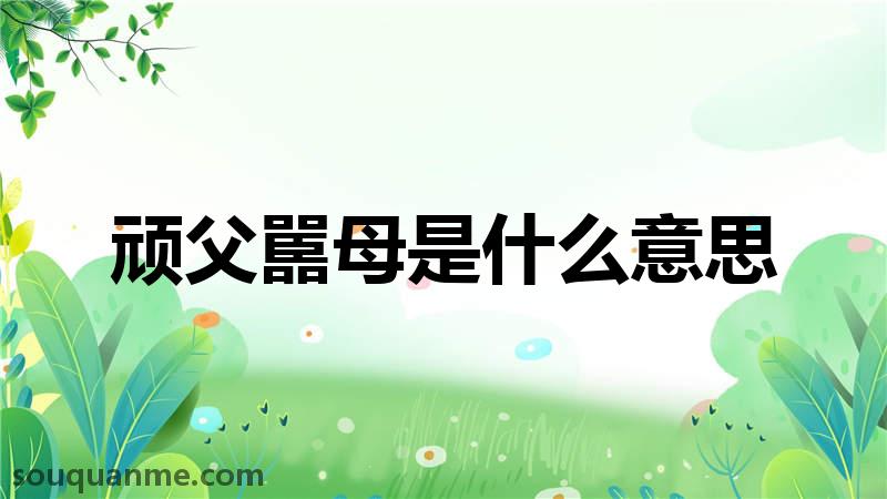 顽父嚚母是什么意思 顽父嚚母的拼音 顽父嚚母的成语解释